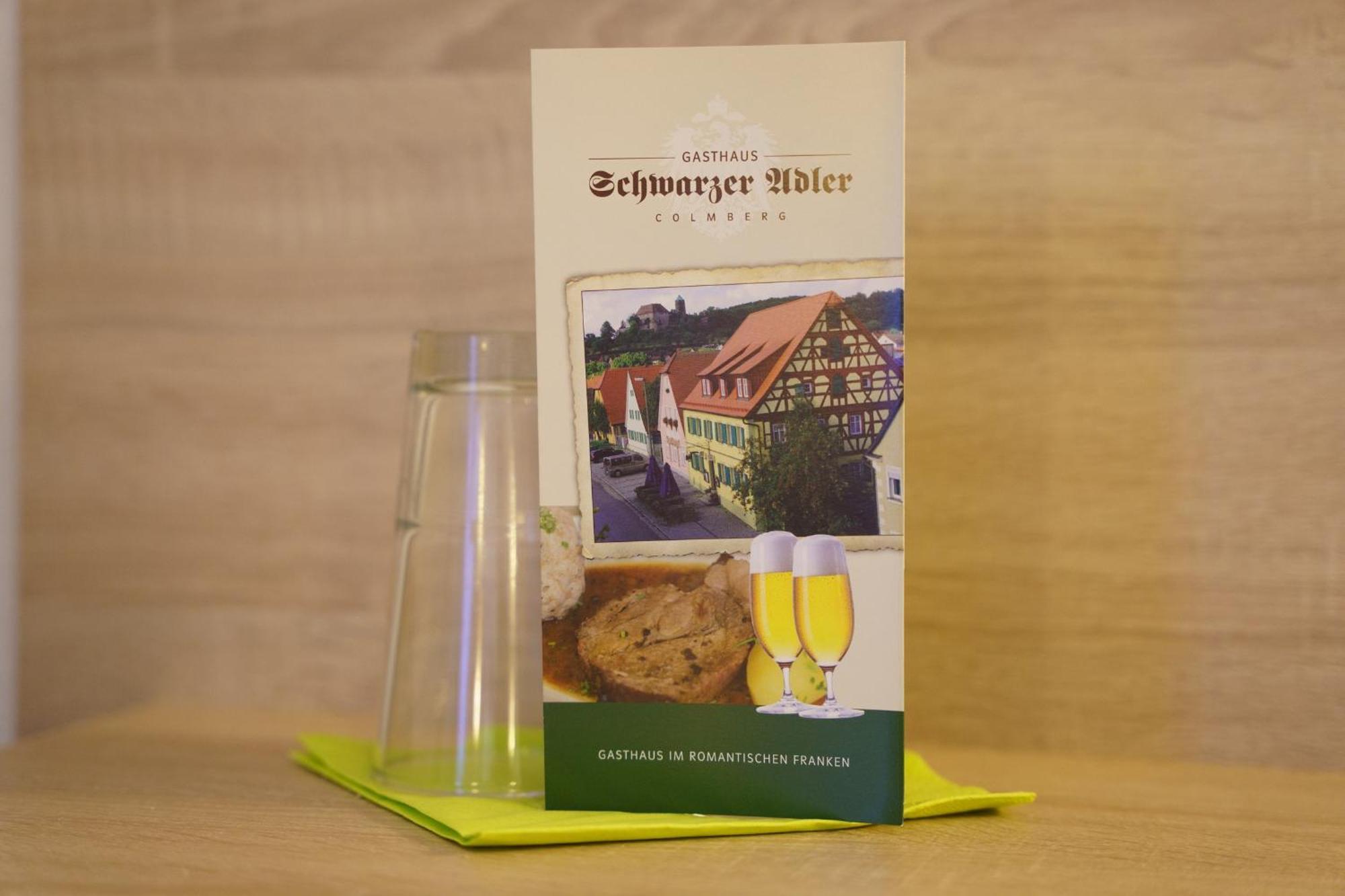 Gasthaus Schwarzer Adler Colmberg Exterior foto